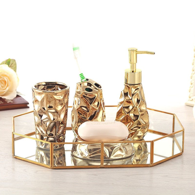 Asya Gold bathroom set - Réunisstore