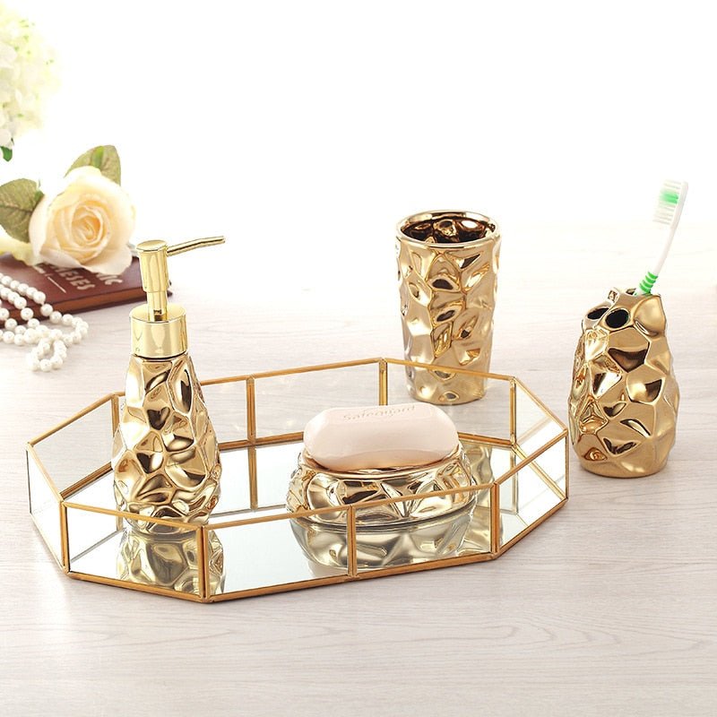 Asya Gold bathroom set - Réunisstore