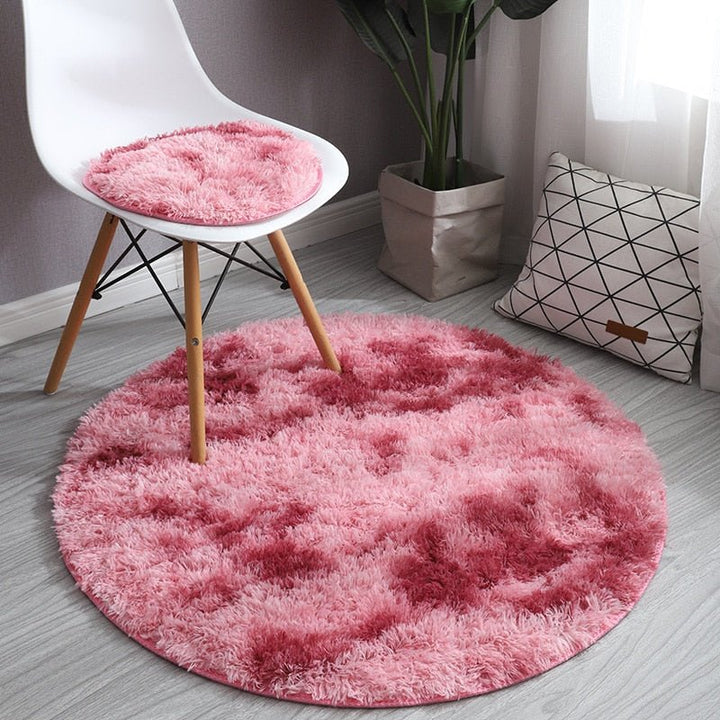 Bernadette Round Rug, featuring a chic and timeless design. Perfect for adding warmth and elegance to any room in your home.