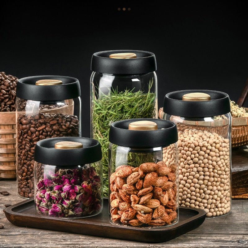 Carbrey Glass Storage, elegant and durable, perfect for organizing kitchen essentials, pantry items, a stylish home decor.