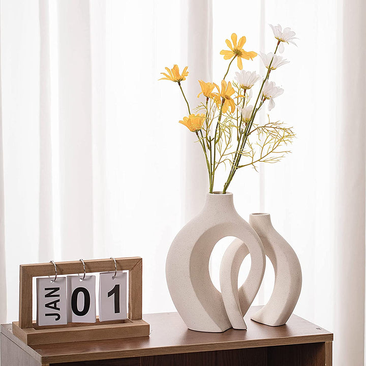 Gaylord Oblong Vase, featuring a sleek, elongated design. Ideal for showcasing flowers or as sophisticated home decor accent.