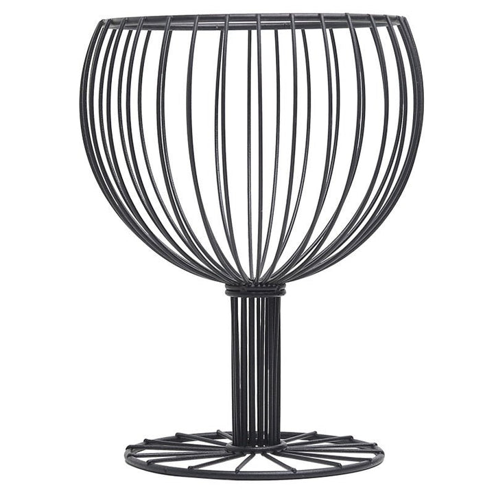 Elegant glass basket with a modern design, perfect for holding fruits, decorative items, or enhancing your home decor style.