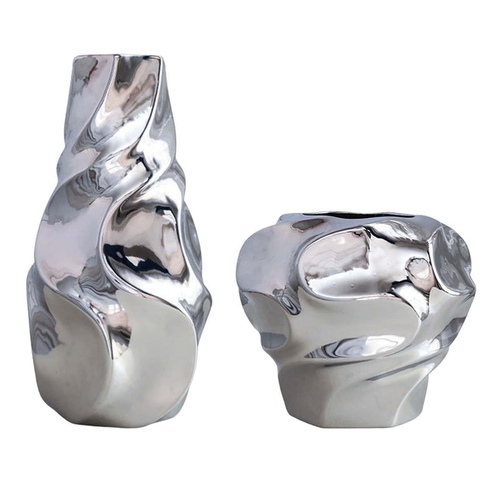 Mwajuma Silver Vases - Réunisstore