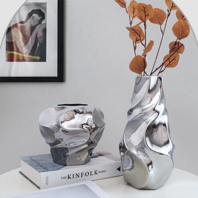 Mwajuma Silver Vases - Réunisstore