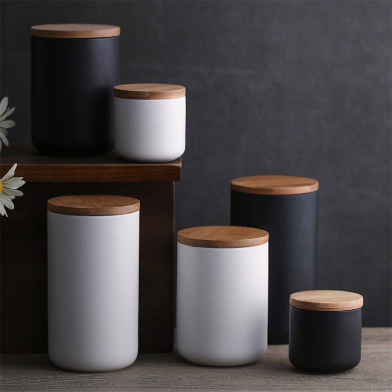 Noguera Bottle Jar, sleek and versatile, perfect for storing liquids, dry goods, or as a decorative in your kitchen or home.