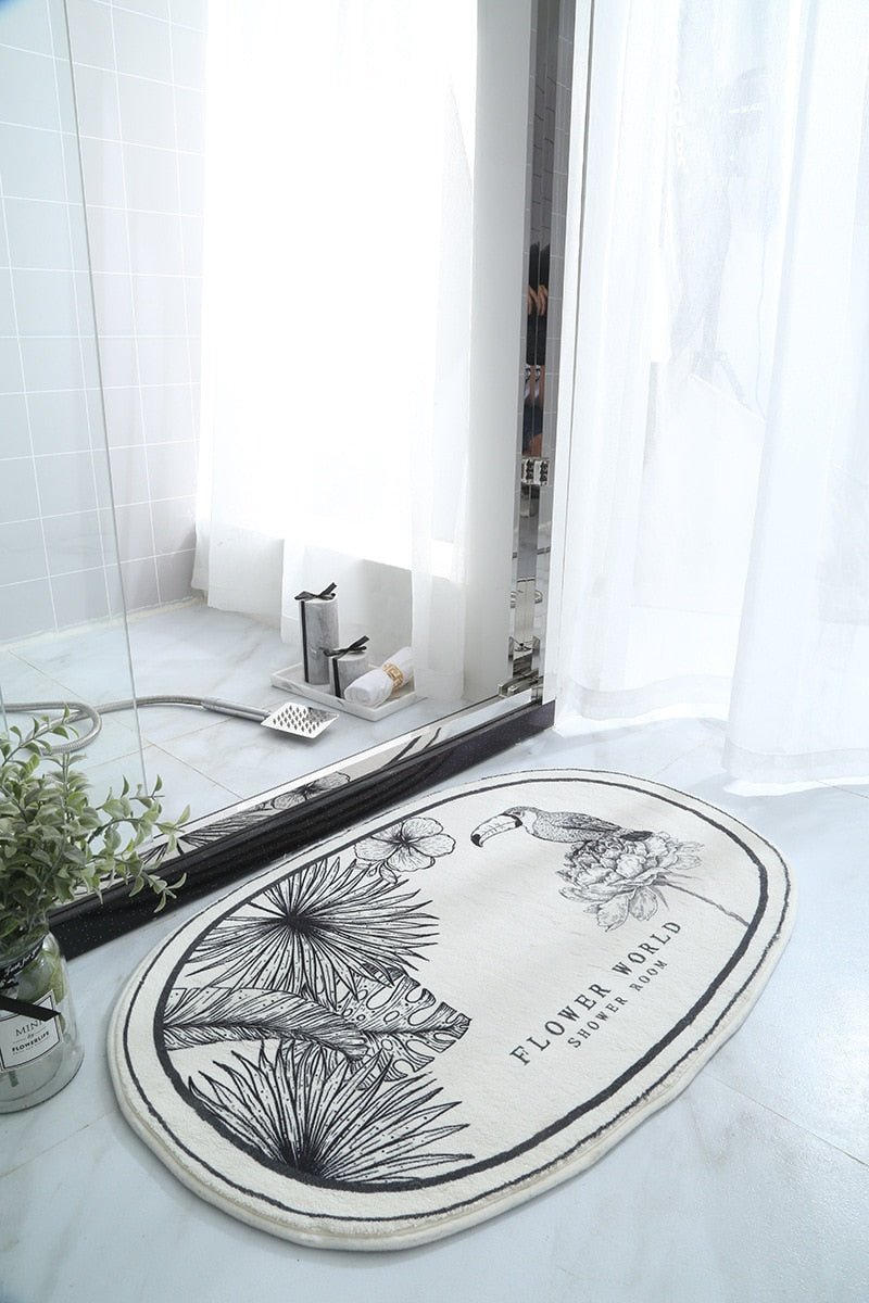 Pesaro Bath Mat, ultra-soft and highly absorbent, perfect for adding comfort and style to your bathroom decor.