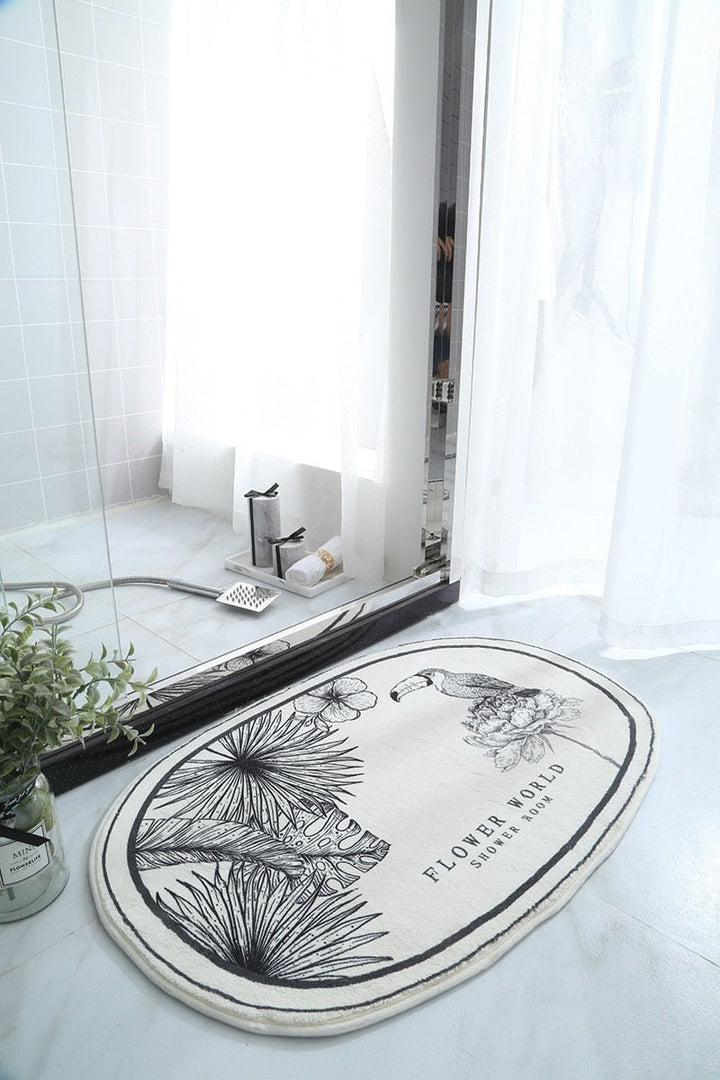 Pesaro Bath Mat, ultra-soft and highly absorbent, perfect for adding comfort and style to your bathroom decor.