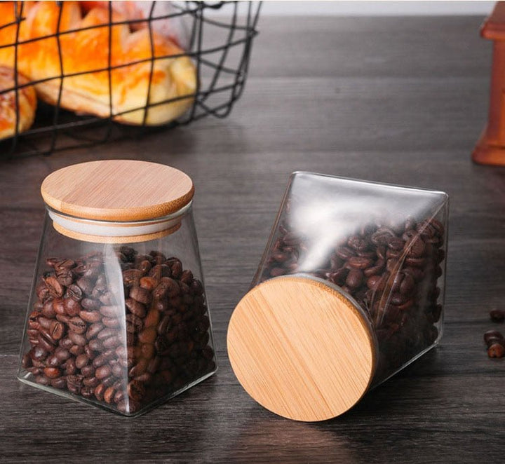 Petya Glass Storage, elegant and durable, perfect for organizing pantry items, spices, or small essentials with a stylish.