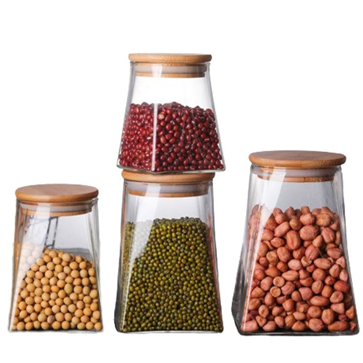 Petya Glass Storage, elegant and durable, perfect for organizing pantry items, spices, or small essentials with a stylish.